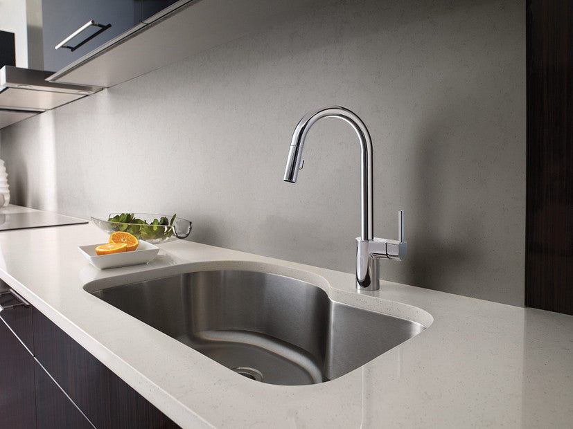 Grifo Monomando Extraíble De Cocina De Arco Alto Cromo Align Chrome  Moen 7565CR