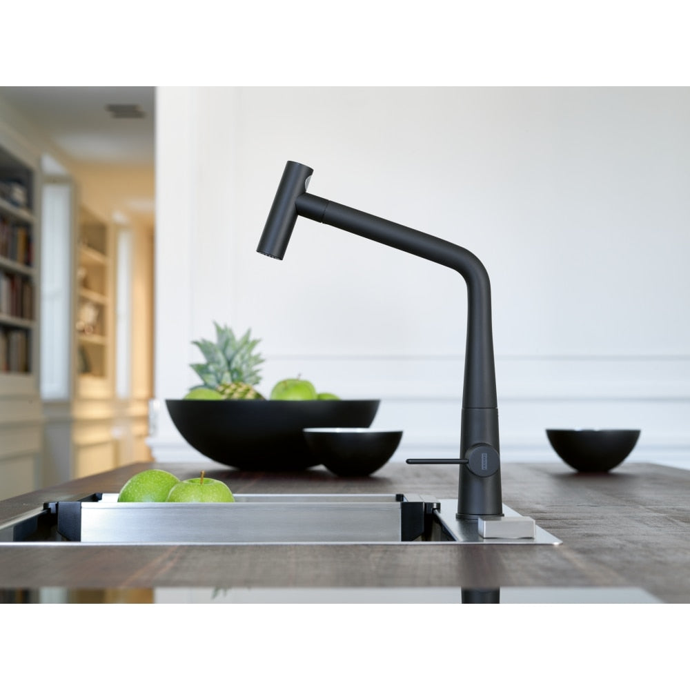 Grifo mezclador Extraíble Icon Doccia Black Matt 1150625190 Franke