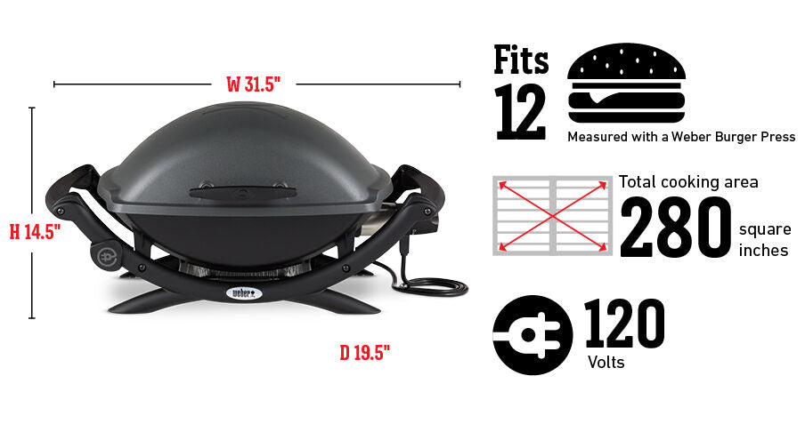 WEBER Q2400, barbecue électrique à 499 WEBER Q2400, barbecue électrique à 499