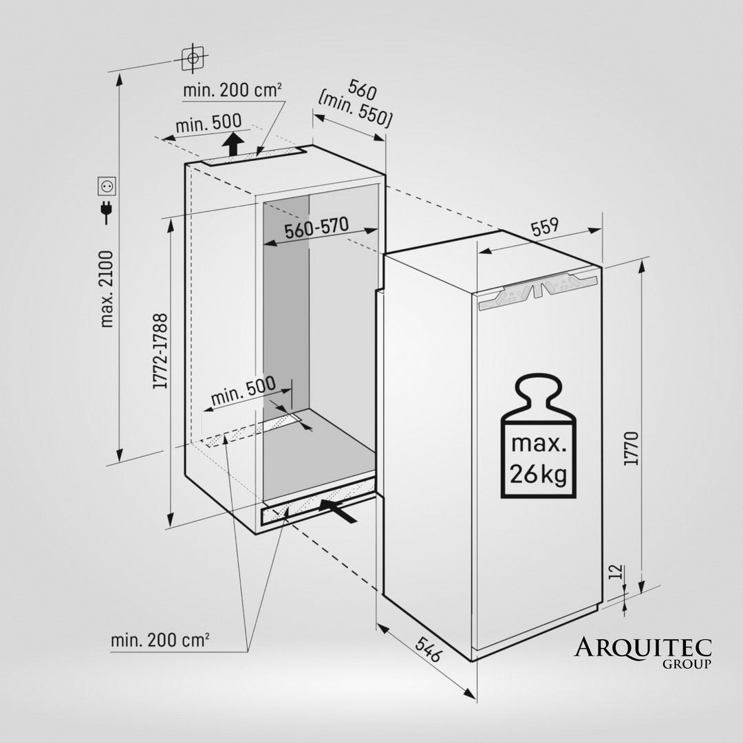 Built-in Freezer Column 60 cm - SIF5181 - Liebherr – Arquitec Group