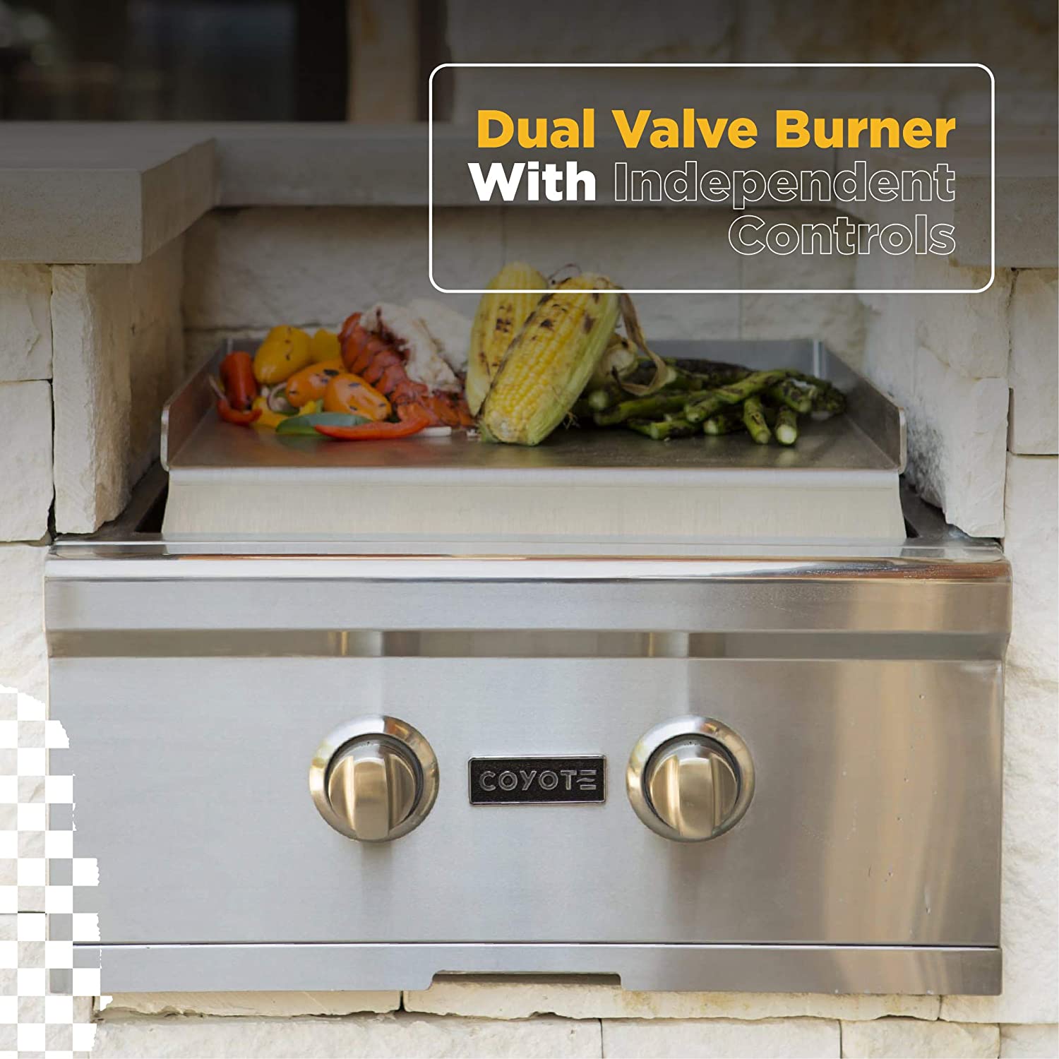 Double burner Natural Gas C1DBNG COYOTE – Arquitec Group