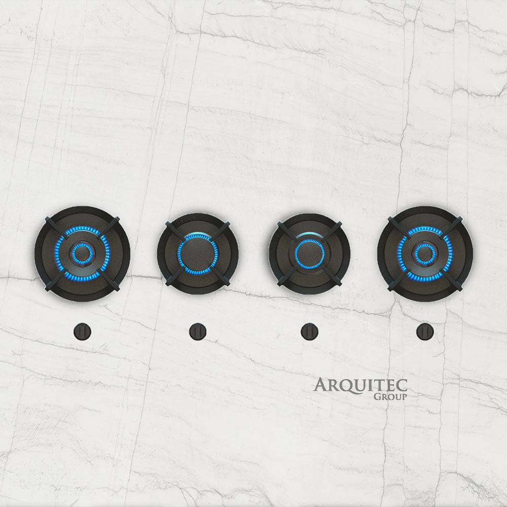 4-burner gas countertop insert insert - Danau - Pitt Cooking – Arquitec ...