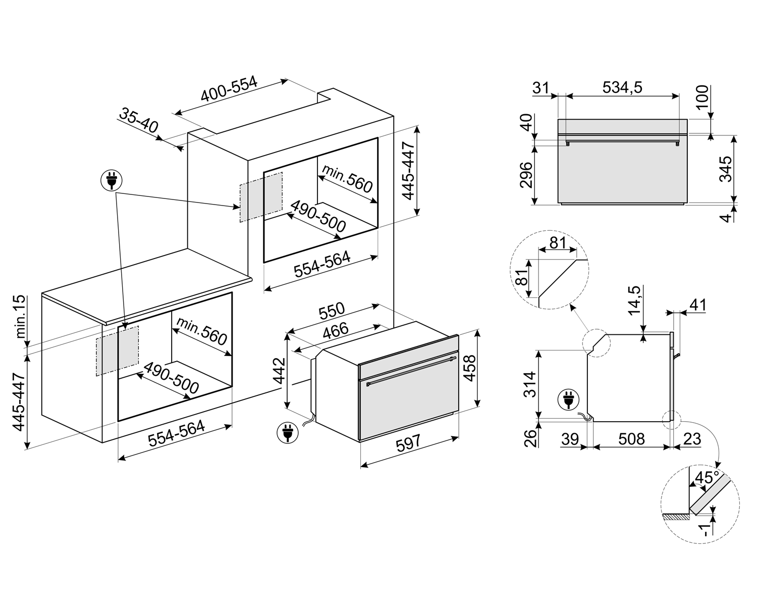 Horno combinado con microondas - 60 x 60 cm  iQ700 - HM636GNS1 - Siem –  Arquitec Group