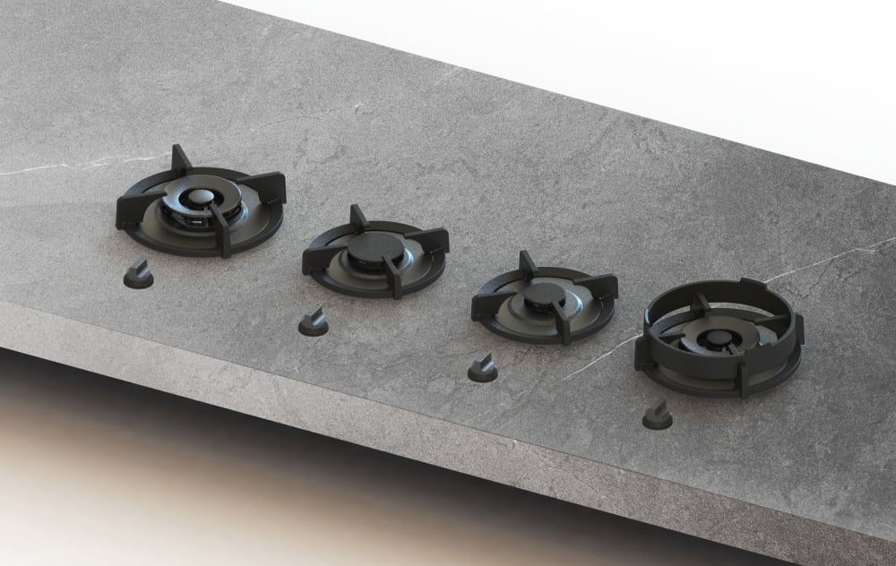 4-burner gas countertop insert insert - Danau - Pitt Cooking – Arquitec ...